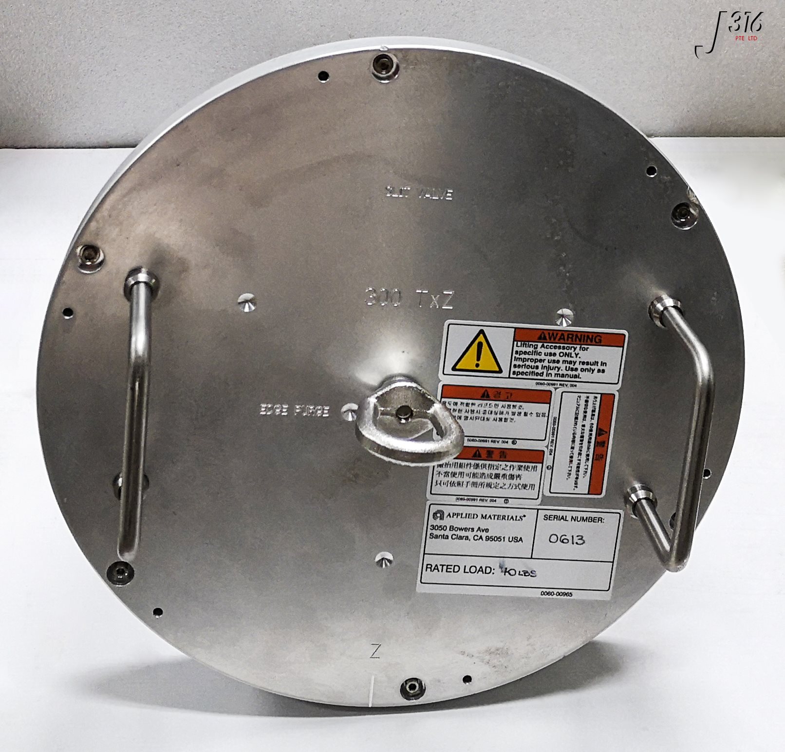 3201 APPLIED MATERIALS 300MM MCA E-CHUCK TXZ HEATER W/ AMAT 0020